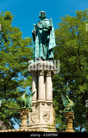 Braunschweig / Henry le Lion Memorial Fountain Banque D'Images