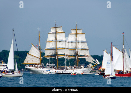 Baie de Kiel / Tall Ships parade Banque D'Images