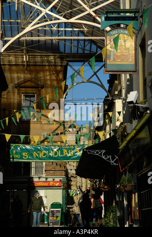 Avis de marchés St Nicholas à Bristol Gloucestershire Angleterre Banque D'Images