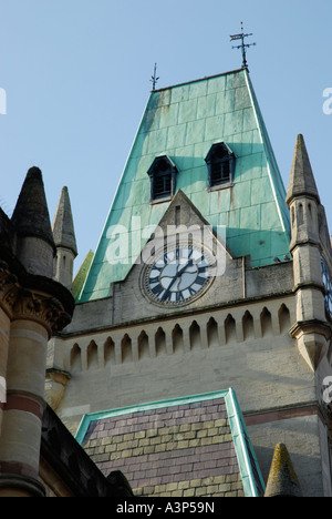 Close up of Winchester Guildhall tour de l'horloge, Hampshire, Angleterre Banque D'Images