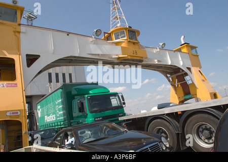 Woolwich Ferry Gratuit Tamise Londres GB UK Banque D'Images