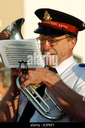 Groupe jouant de l'Armée du salut en Grande-Bretagne UK Banque D'Images