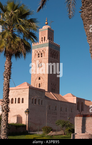 Mosquée de la Koutoubia marrakech maroc sud Banque D'Images