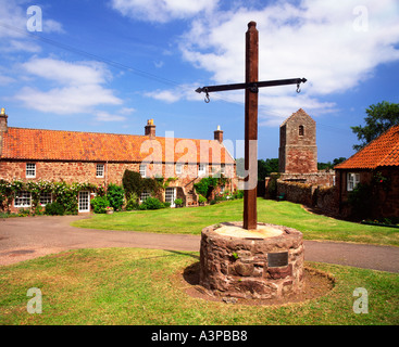 Village Green, Stenton, East Lothian en Écosse Banque D'Images