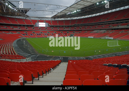 Nouveau stade de Wembley lors de la construction dans l'attente de la touche finale Banque D'Images