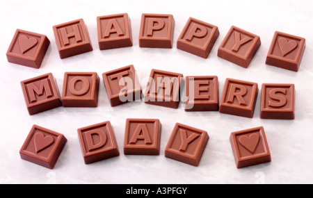 HAPPY MOTHER'S DAY CHOCOLATES Banque D'Images