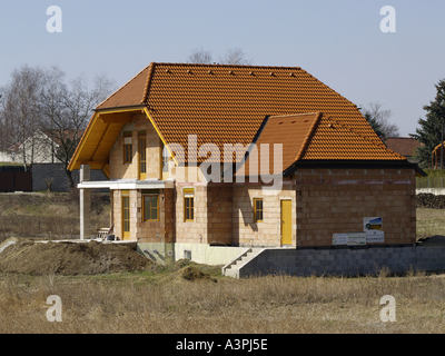 Maisons nouvellement construites dans le pays Banque D'Images