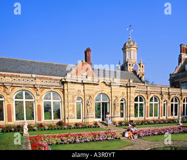 Loggia Tearoom Somerleyton Hall Suffolk Angleterre Grande-Bretagne Banque D'Images