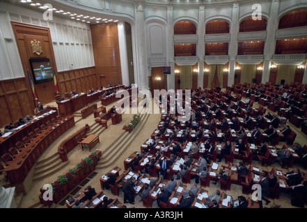 Séance du Parlement Roumain, Bucarest Banque D'Images