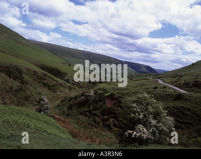 Haut col de l'Évangile dans l'Évangile passent au-dessus de Hay-on-Wye et juste en dessous Offa's Dyke, Banque D'Images