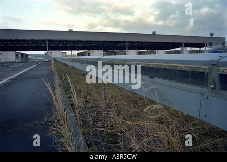 Mémorial à la division de l'Allemagne dans la région de Marienborn Banque D'Images