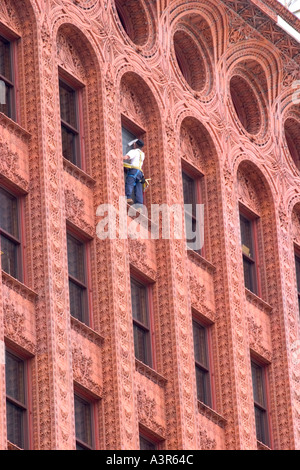 Plus de détails sur la garantie Prudential Building Buffalo New York USA Banque D'Images