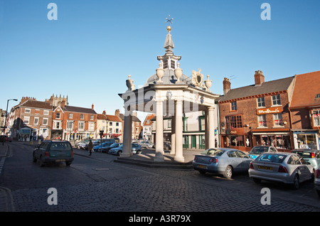 Croix du marché dans la place du marché Beverley East Yorkshire UK Banque D'Images