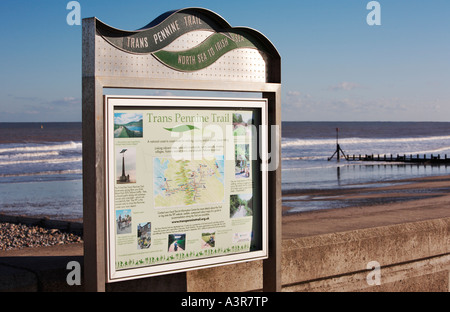 Commission d'information trans Pennine Trail Hornsea East Yorkshire UK Banque D'Images