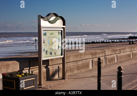 Commission d'information trans Pennine Trail Hornsea East Yorkshire UK Banque D'Images