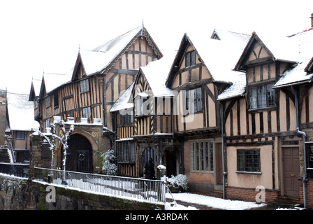 Lord Leycester Hospital, Milou, Warwick, Warwickshire, England, UK Banque D'Images