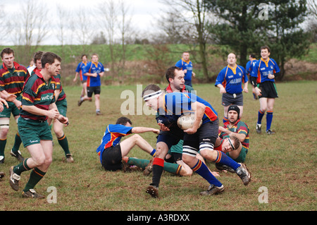 Au niveau des clubs de rugby, Leamington Spa, Warwickshire, England, UK Banque D'Images