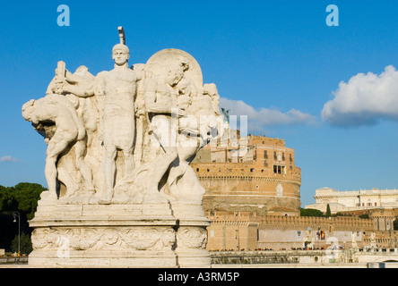 Statue de la rivière Tibor Rome Banque D'Images