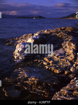 Firth of Lorn et Eilean Shuna de Port Appin, Argyll Banque D'Images