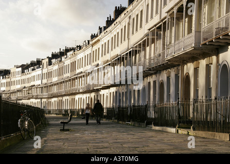 Royal York Crescent, Clifton Bristol. Réputée pour être la plus longue rue géorgienne en Europe. Banque D'Images