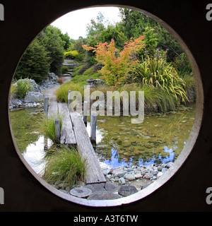 Jardins Miyazu, Nelson, Nouvelle-Zélande Banque D'Images