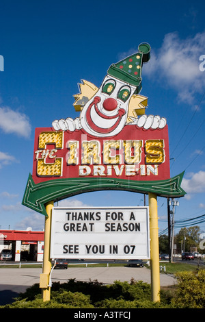 Circus Drive-In dans Belmar New Jersey Banque D'Images