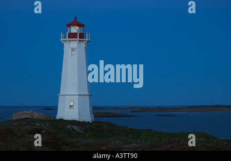 Canada Nouvelle-Écosse Louisbourg Lighthouse Point à l'aube Banque D'Images