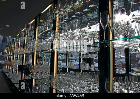 Verres Riedel à Kufstein dans shop Banque D'Images