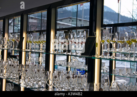 Verres Riedel à Kufstein dans shop Banque D'Images