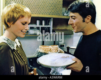 JOHN ET MARY 1969 TCF film avec Dustin Hoffman et Mia Farrow Banque D'Images