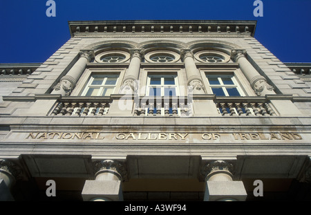 Façade de la galerie nationale Merrion Square West Dublin Eire Irlande eu Europe eye35.com Banque D'Images