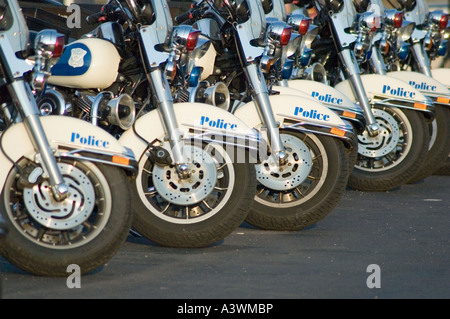 Les motos de la Police de Boston dans l'extrémité nord Banque D'Images