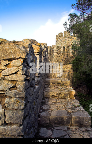 Château de Sesimbra, Portugal Banque D'Images