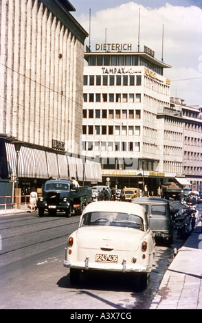 Géographie/Voyages, Allemagne, Rhénanie-Du-Nord-Westfalia, Düsseldorf, Tonhallenstraße, 1959, Banque D'Images