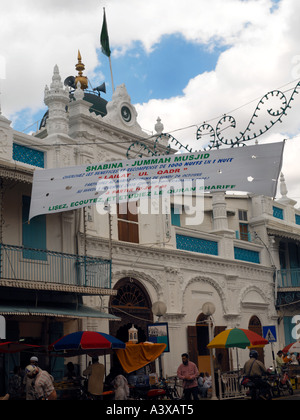 Port Louis Maurice Mosquée Jummah Masjid en dehors Banque D'Images