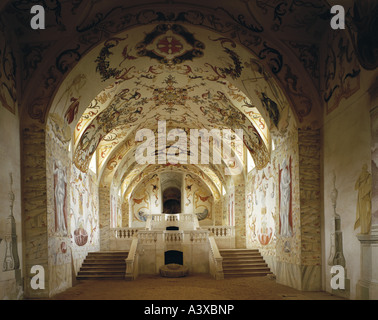 Géographie et voyages, l'Autriche, Basse Autriche, Altenburg, églises et couvents, monastère de Altenburg, Minster, vue de l'intérieur, une crypte, 1 Banque D'Images