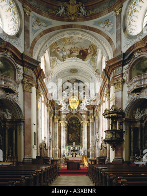 Géographie et voyages, l'Autriche, Basse Autriche, Altenburg, églises et couvents, monastère de Altenburg, Minster, vue de l'intérieur, vue de Banque D'Images
