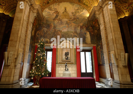 St Georges Hall, Salon de Sant Jordi, Palau de la Generalitat, Barcelone Banque D'Images