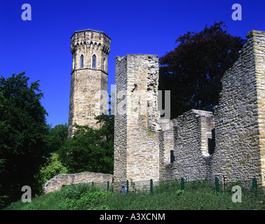 Géographie / billet, l'Allemagne, en Rhénanie du Nord-Westphalie, Dortmund, châteaux, Ruines du château, Vincketurm Hohensyburg, construction : 1857, Europe Banque D'Images