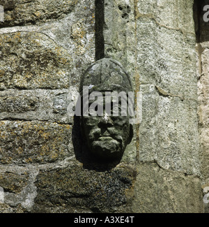 Géographie / voyages, Grande-Bretagne / Royaume-Uni, pays de Galles, Clynnog Fawr, églises et couvents, église Saint Beuno, protections extérieures vie Banque D'Images