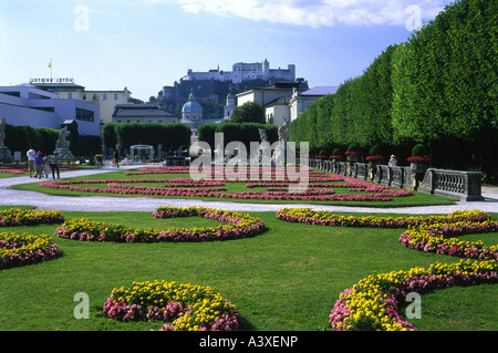 Géographie / voyage, Autriche, Salzbourg, jardin / parcs, jardins Mirabell, construit 1689, architecte : Johann Fischer von Erlach, Europe Banque D'Images