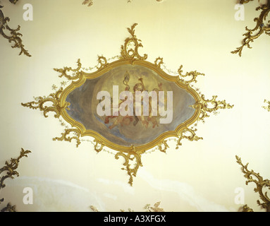 'Fine Arts, Brugger, Andreas, (1737 - 1812), "Allégorie d'astuce', peinture, vers 1782, Zum Falken house, Rorschach, Suisse Banque D'Images