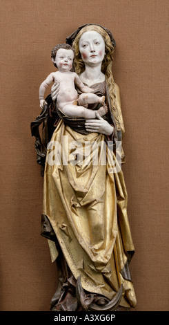 'Fine Arts, Riemenschneider Tilman, (autour de 1460 - 7.7.1531), 'Mary avec enfant', sculpture, bois, Gramschatz, Unterfranken, un Banque D'Images