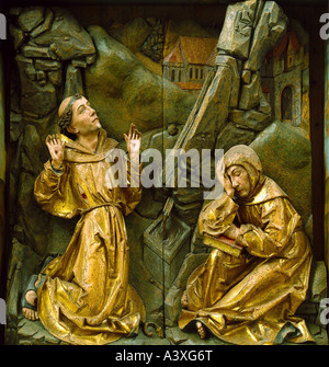 Beaux-arts, Tilman Riemenschneider,, (autour de 1460 - 7.7.1531), l'autel de Saint François, sculpture, bois, vers 1480, Saint Jacob, Banque D'Images