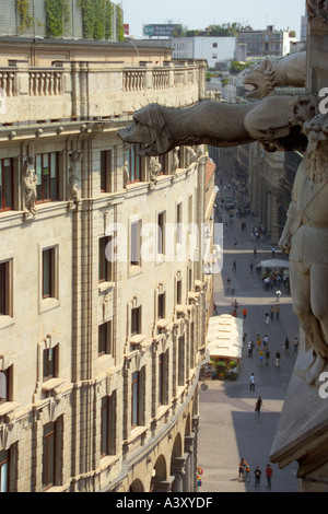 Italie Lombardie Milan Milano Duomo sur toit Banque D'Images