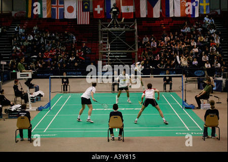 Championnat de France de badminton à Paris samedi 20 mars 2004 Banque D'Images