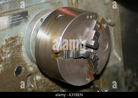 Trois Jaw Chuck Tour Banque D'Images