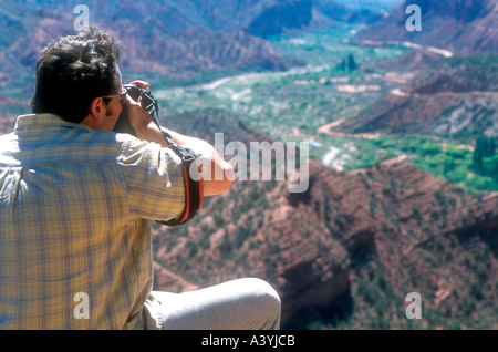 À Prepuna Precordillera dans l'ouest de l'Argentine Banque D'Images