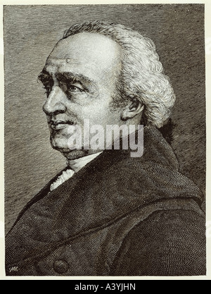 Herschel, Sir Frederick William, 15.11.1738 - 25.8.1822, astronome britannique d'origine allemande, portrait, gravure, par Max Klinki Banque D'Images