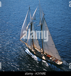 MARIETTE 1915 No 1 Conde de Barcelona Bateaux Classiques Regatta Palma de Majorque Espagne Baléares Banque D'Images